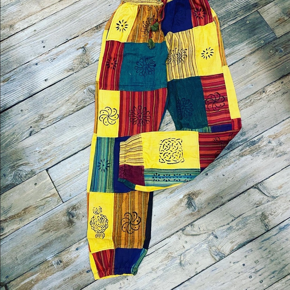 Boho Hippie Patchwork Pants - image 4